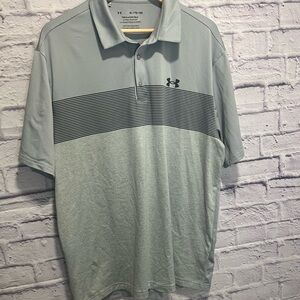 Under Armour XL Men's Light Gray Polo Shirt